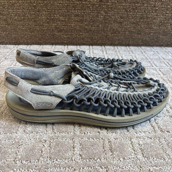 Keen Uneek Sandals Mens 11 Gray Bungee Cord Hike Slip In Outdoor Adjustable main image 7
